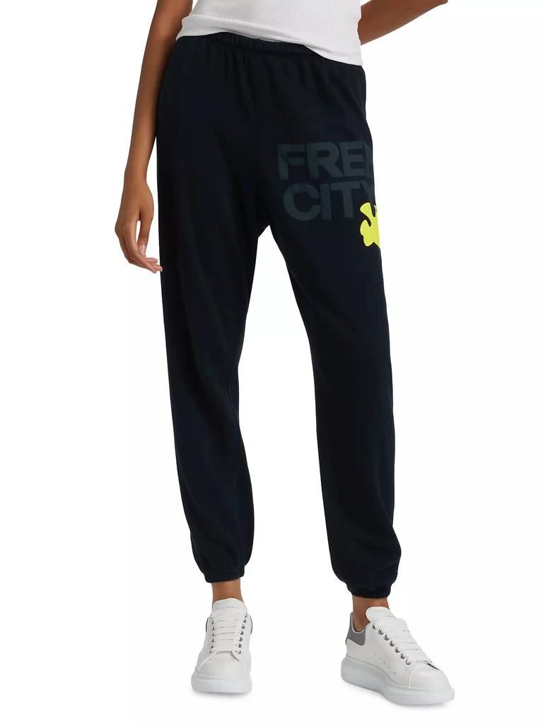 FREECITY Cotton Logo Joggers 3