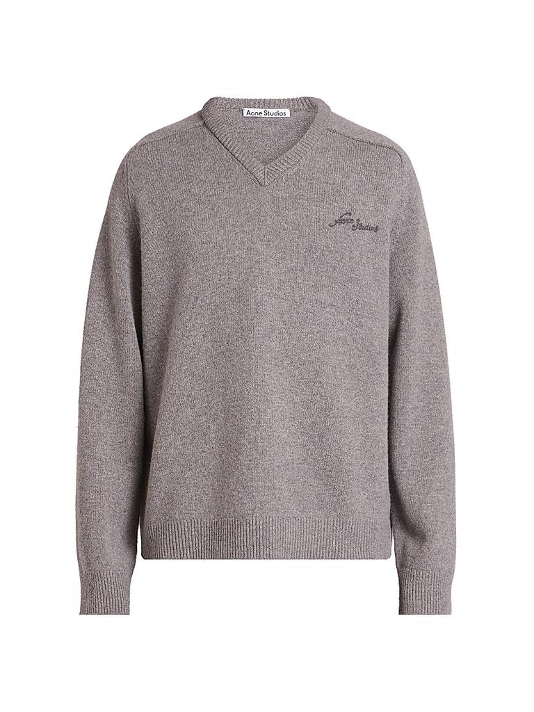 Acne Studios Crewneck Jacquard Jumper – On Sale Now with Up to 32