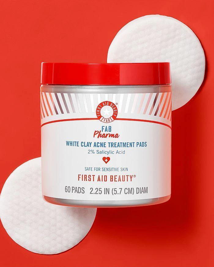 First Aid Beauty FAB Pharma White Clay Acne Treatment Pads 3