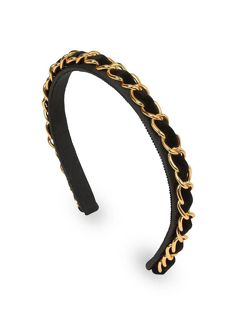 Jennifer Behr Kason Satin Chain Headband 1