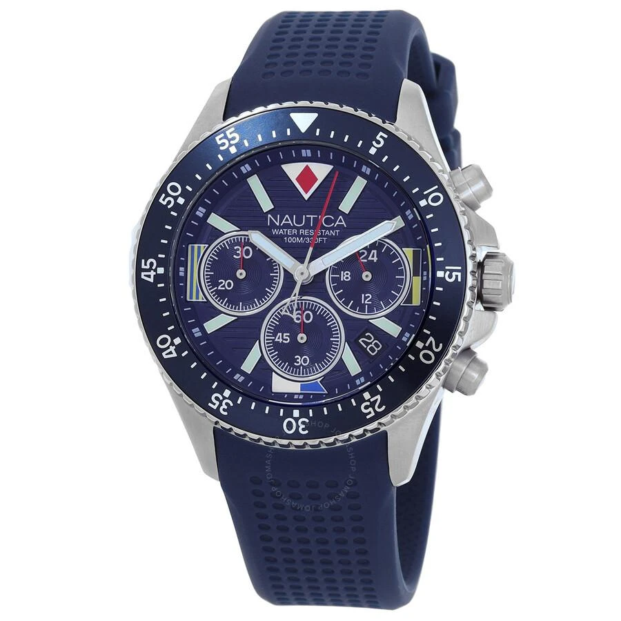 Nautica Westport Chronograph Quartz Blue Dial Men's Watch NAPWPS302 1