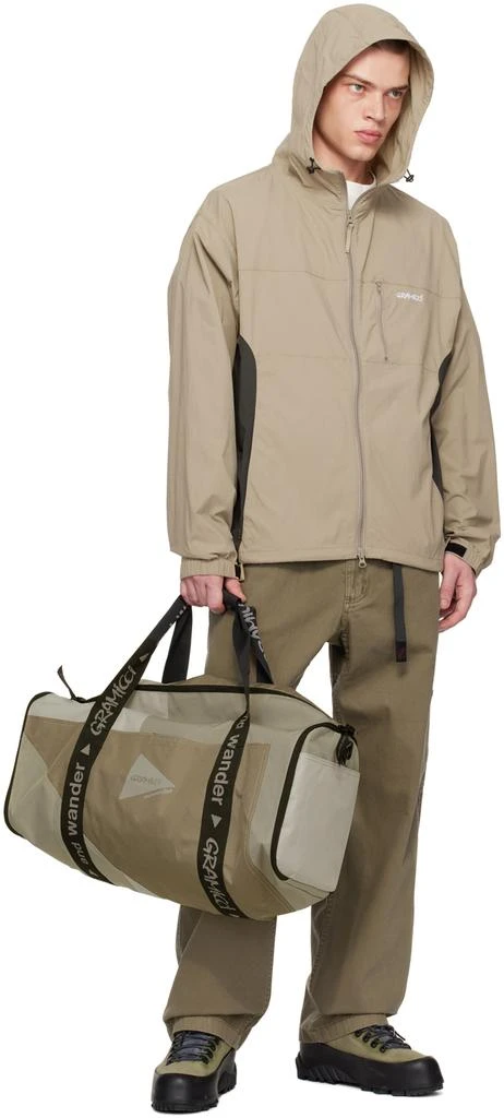 and wander Beige Gramicci Edition Multi Patchwork Boston Duffle Bag 4