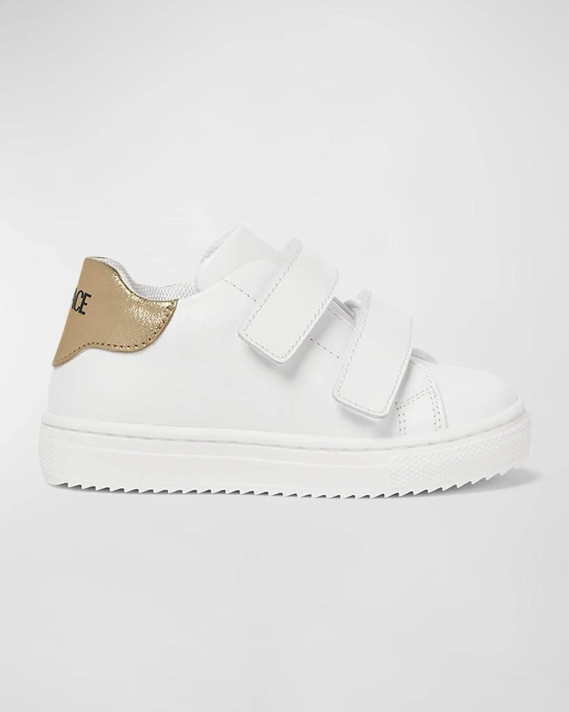 Versace Kid's Laminated Logo-Print Sneakers, Baby/Toddlers 1