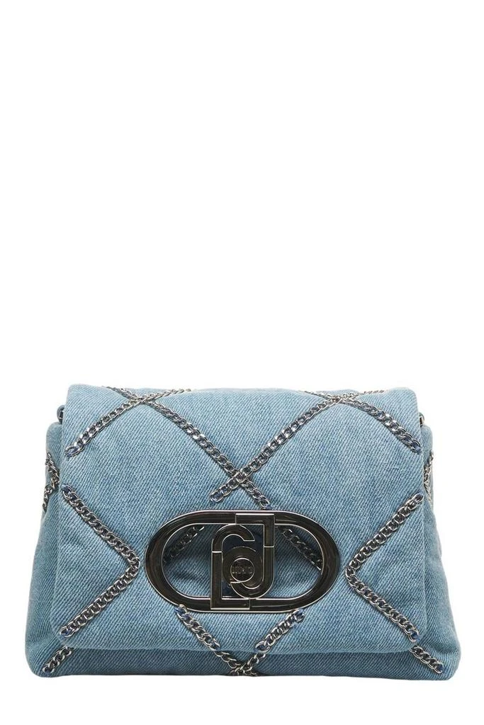 LIU •JO Liu Jo LaPuffy Small Chained Denim Bag 1