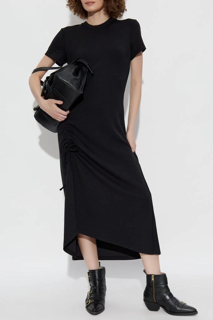 Allsaints Mila Ruched Midi Dress  On Sale Now with Up to 57% Off |  Discover Exclusive Deals & Savings at BeyondStyle  Authentic ALL SAINTS  clothing|adult|women|apparel & accessories|dresses with Limited-Time  Discounts,