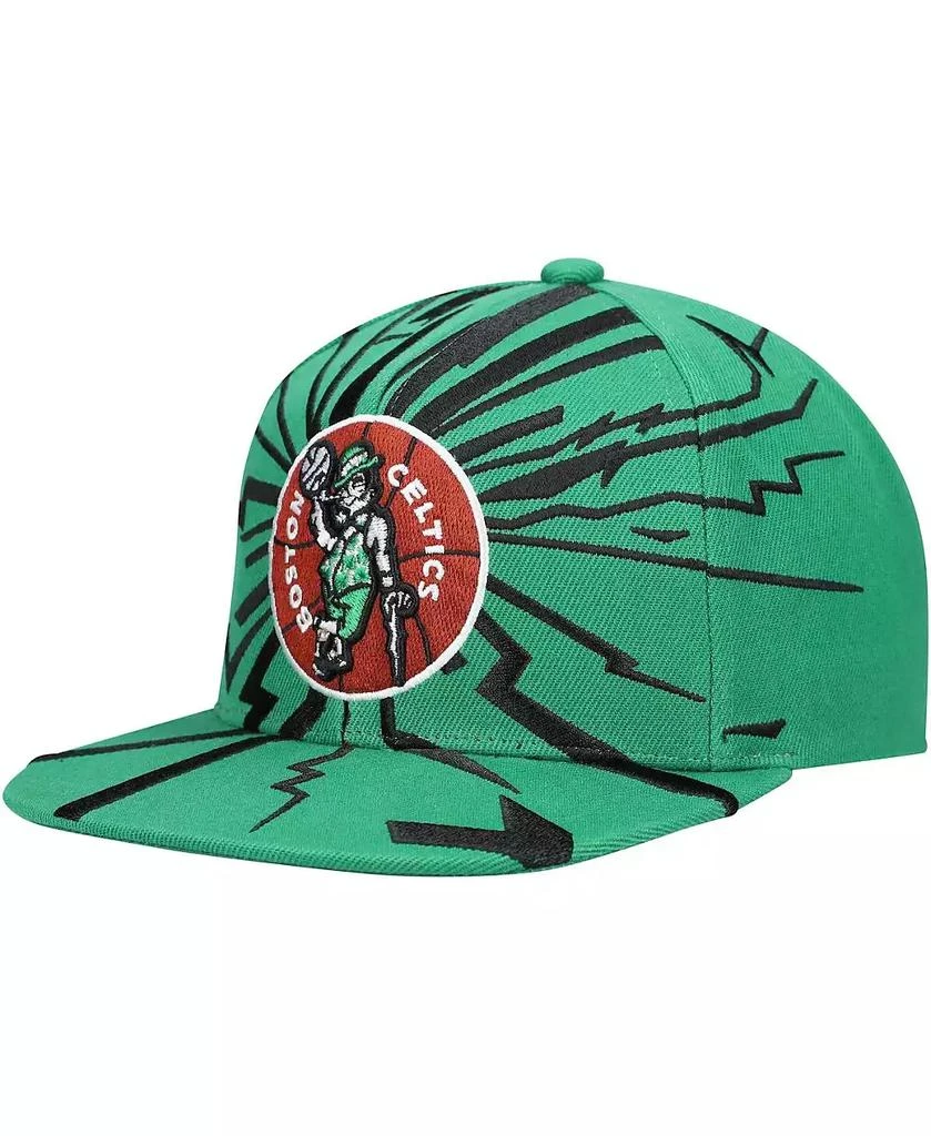 Mitchell & Ness Men's Kelly Green Boston Celtics Hardwood Classics Earthquake Snapback Hat 1