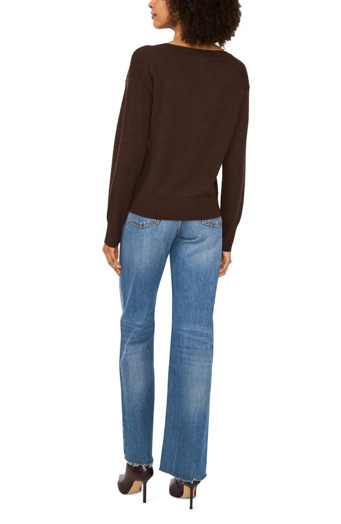 Vince Camuto Long Sleeve V-Neck Sweater 4