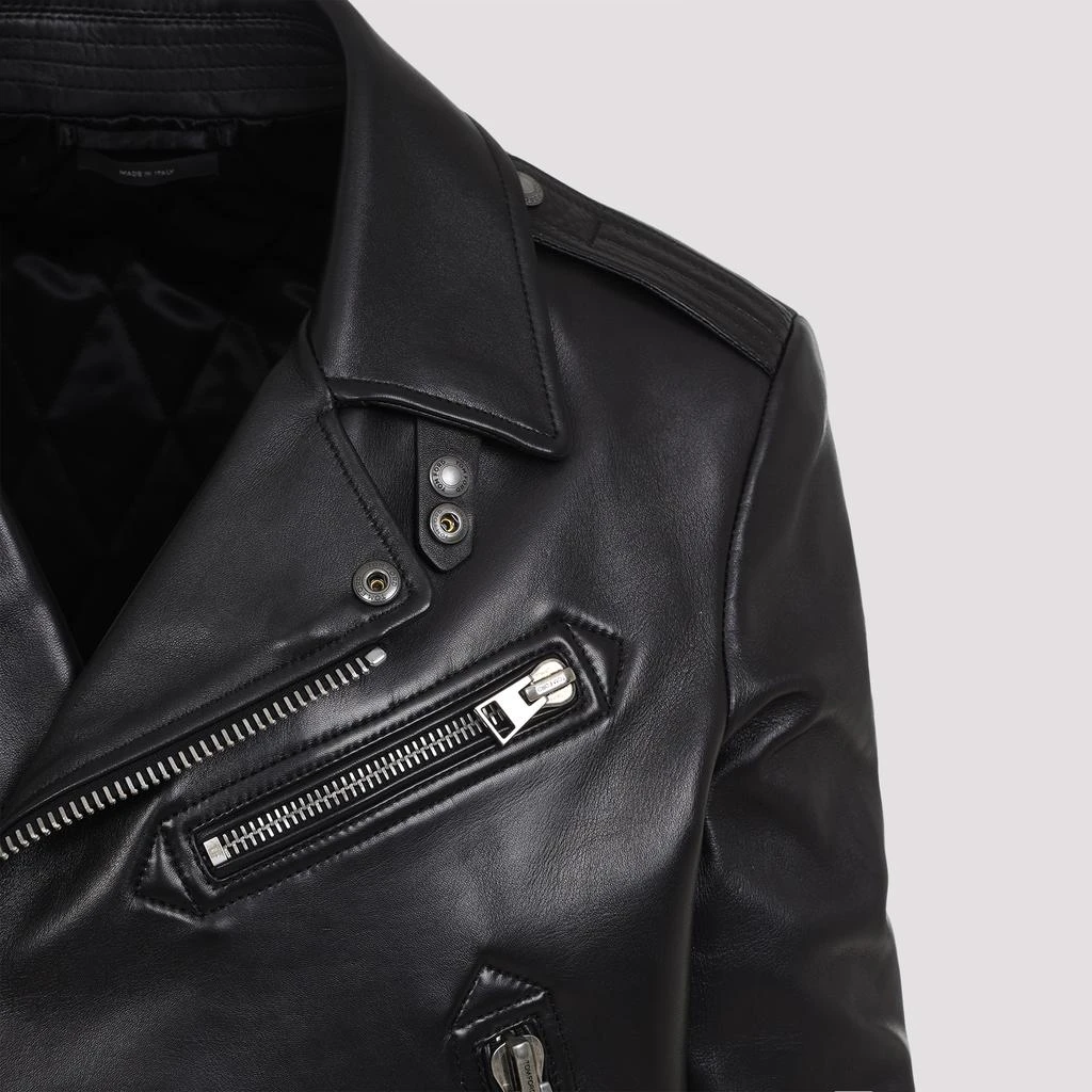 TOM FORD LAMB LEATHER BIKER JACKET 5