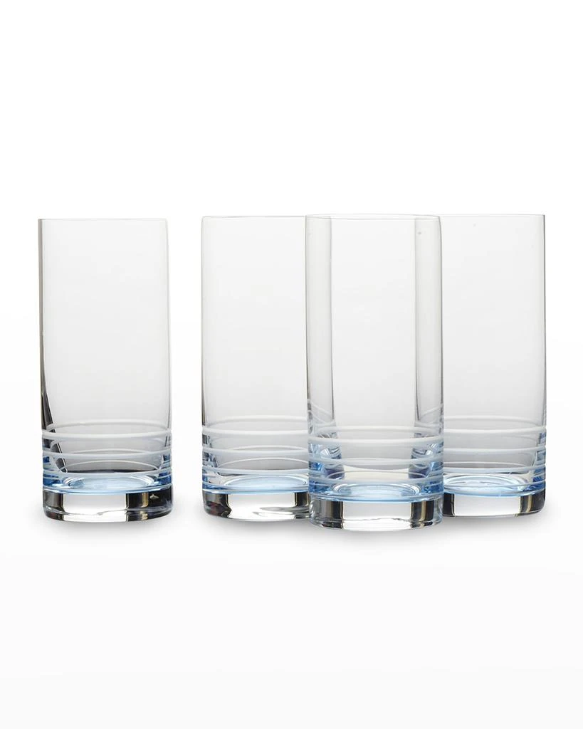 Mikasa Cal Blue Ombre Highball Glasses, Set of 4 1