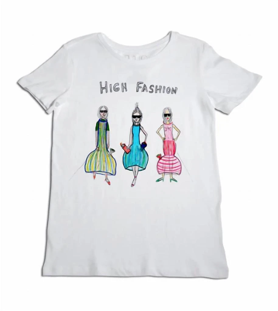 UNFORTUNATE PORTRAIT Women's High Fashion T-Shirt In White 1