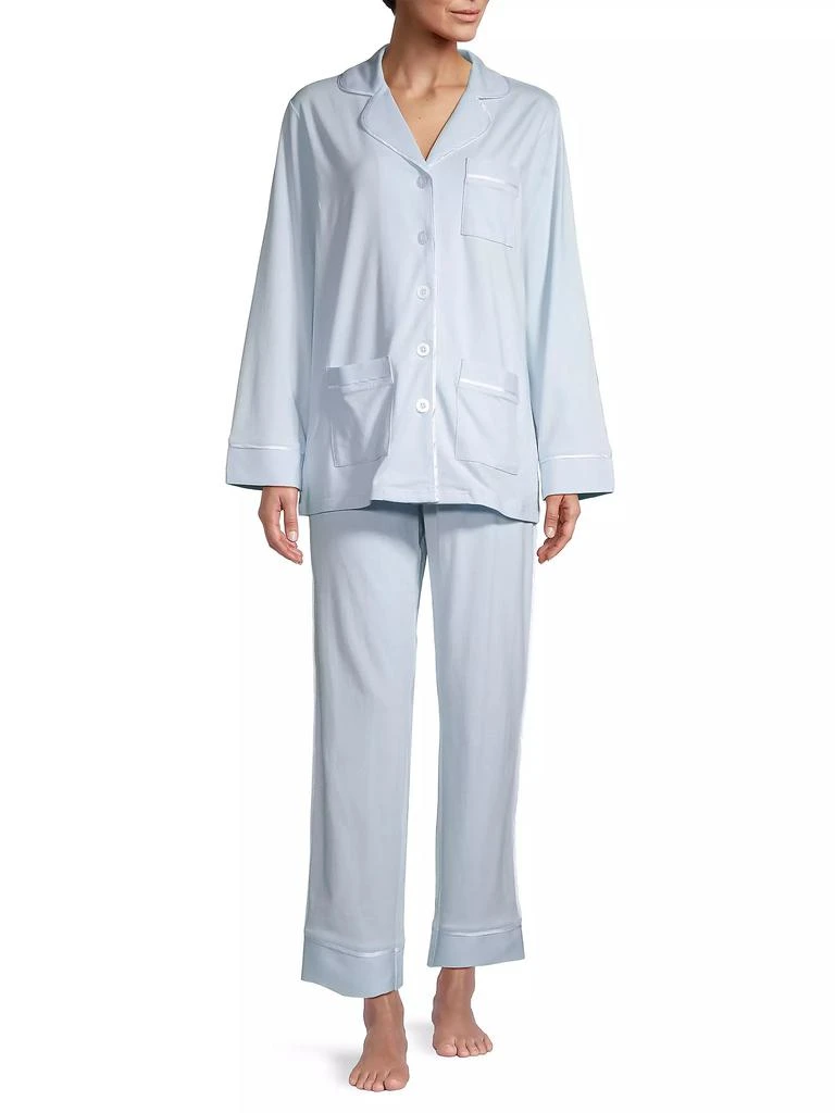 KIP. Monogrammed Cotton-Blend Pajama Set 2