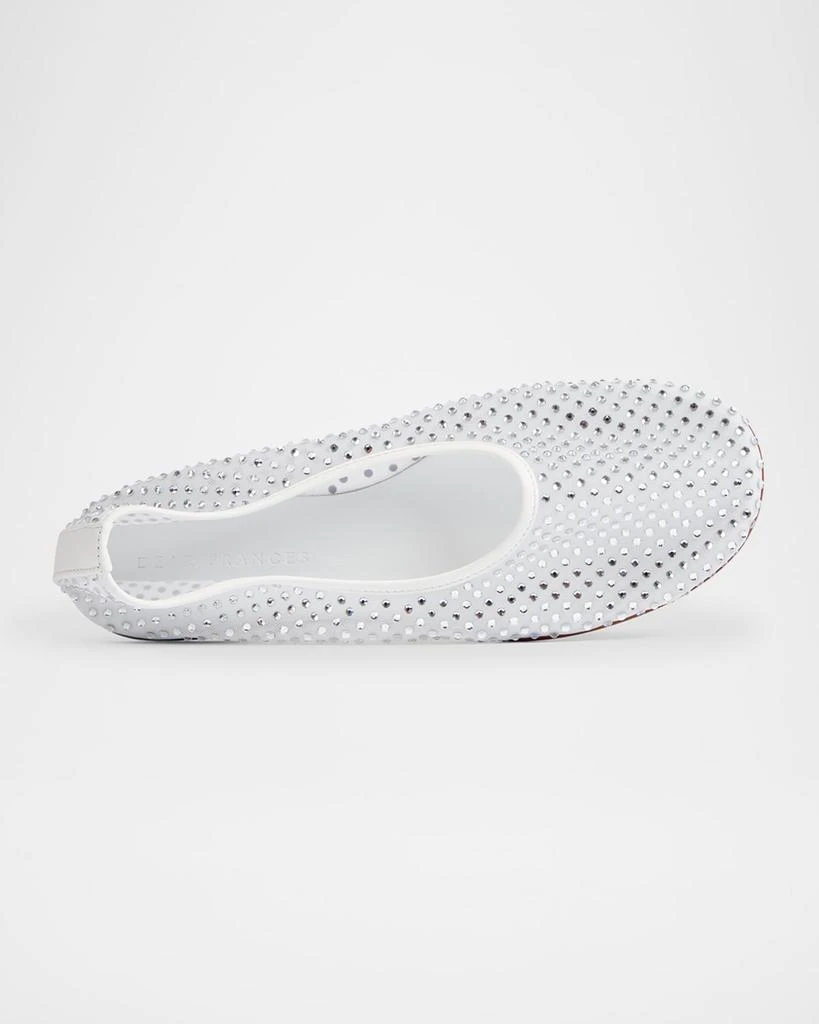 Dear Frances Balla Crystal Mesh Ballerina Flats 4