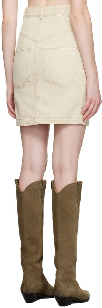 Isabel Marant Beige Sabel Denim Miniskirt 3