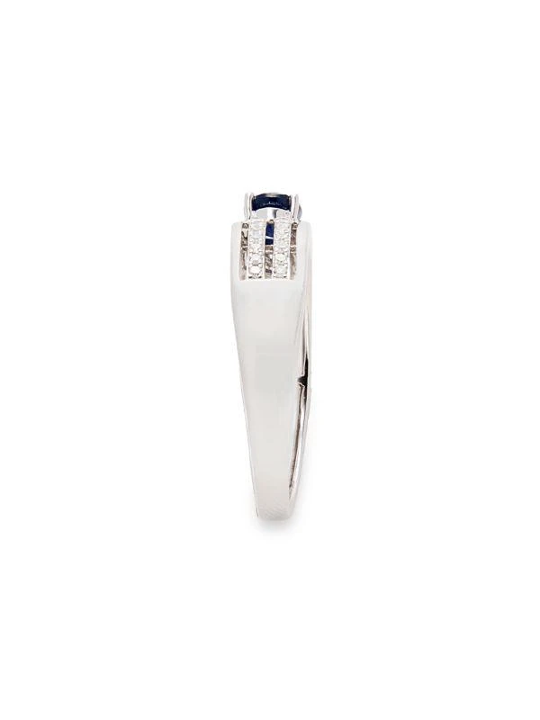 Effy Eny Sterling Silver, Sapphire & Diamond Ring 4