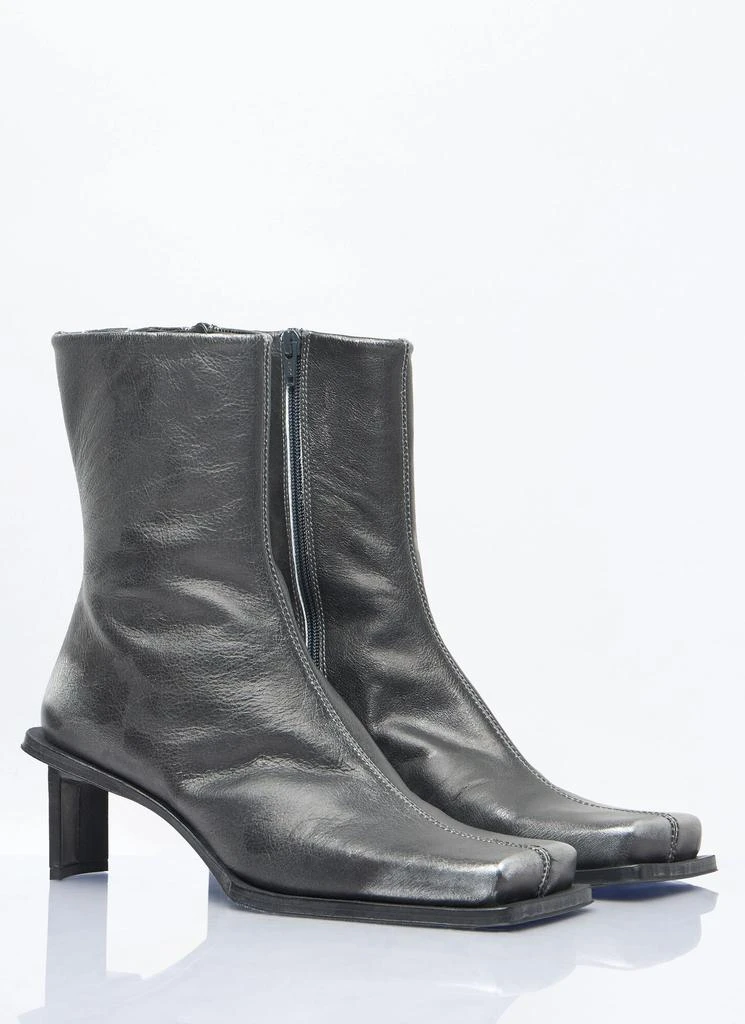 MIISTA Brenda Brush Off Metal Ankle Boots 3