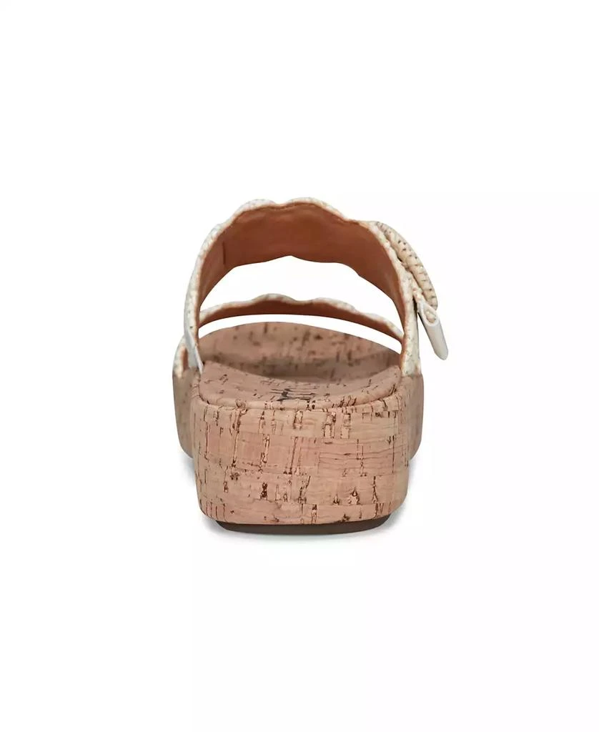 Earth Women's Subtle Woven Slip-On Platform Sandals 3