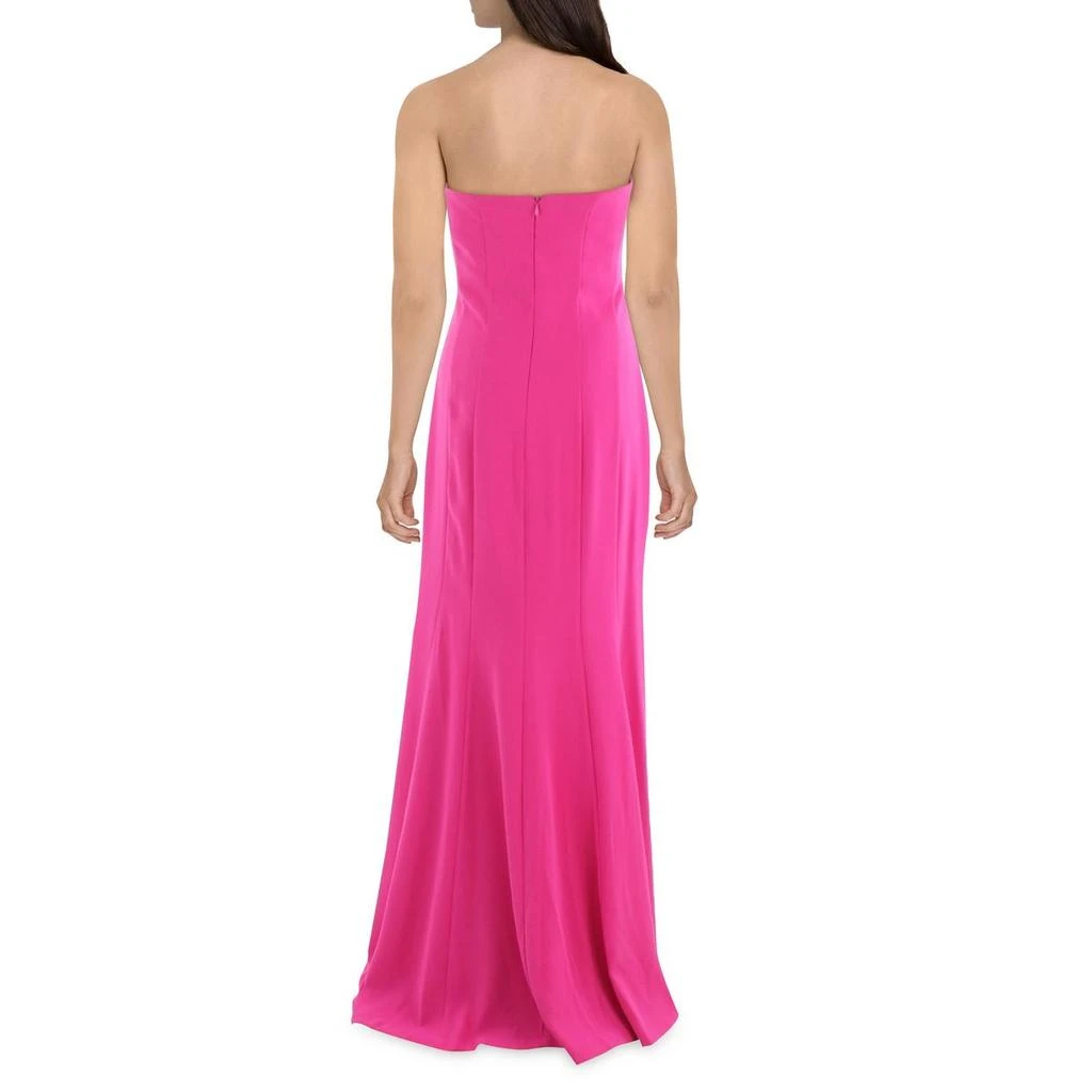 Donna Karan Womens Strapless Crepe Evening Dress 2