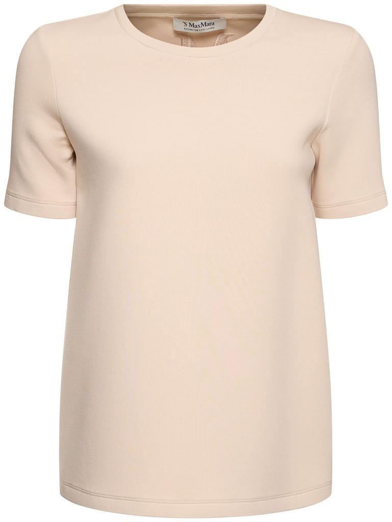 'S MAX MARA Fianco Jersey Scuba T-shirt