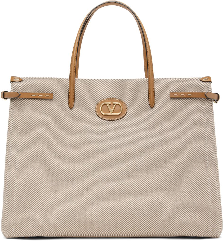 Valentino Tobacco leather small Antibes tote bag - Tote Bags Valentino Tobacco leather small Antibes tote bag - Tote Bags