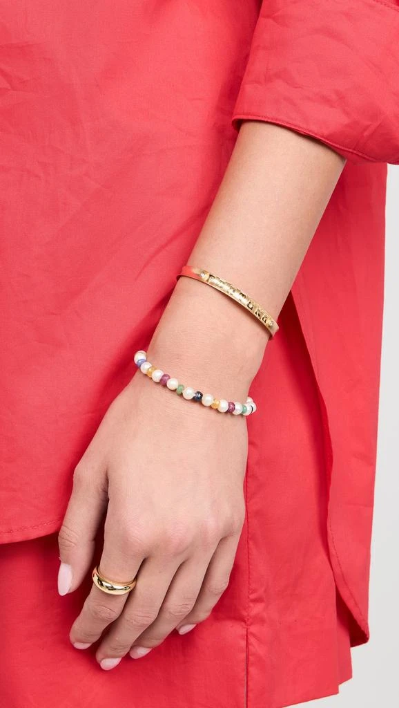 Marlo Laz 14k Slim Fortuna Cuff 2 Diamonds 2