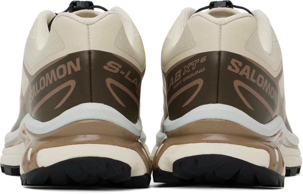 Salomon Off-White & Brown XT-6 Sneakers 2