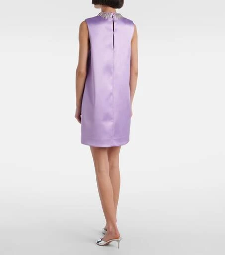 ALÉMAIS Laverne embellished satin minidress 3