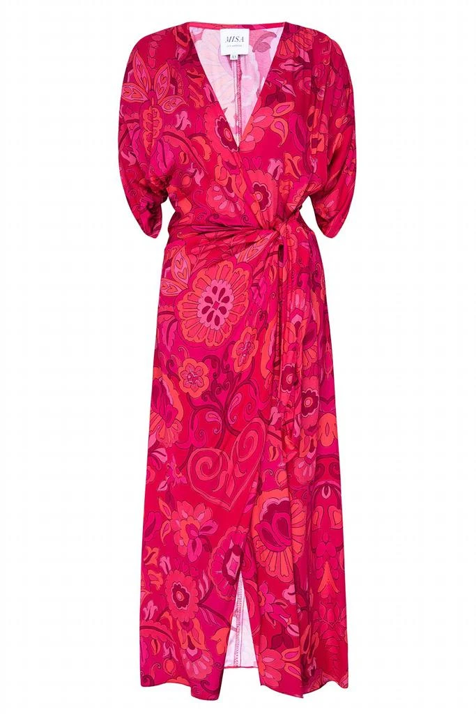 red dress black flowers Aliza Black Floral Embellished Maxi Dress – Frock and Frill
