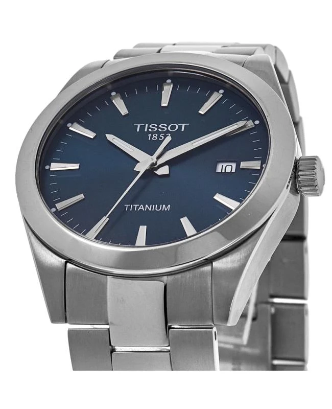 Tissot Tissot Gentleman Quartz Blue Dial Titanium Men's Watch T127.410.44.041.00-SD 2