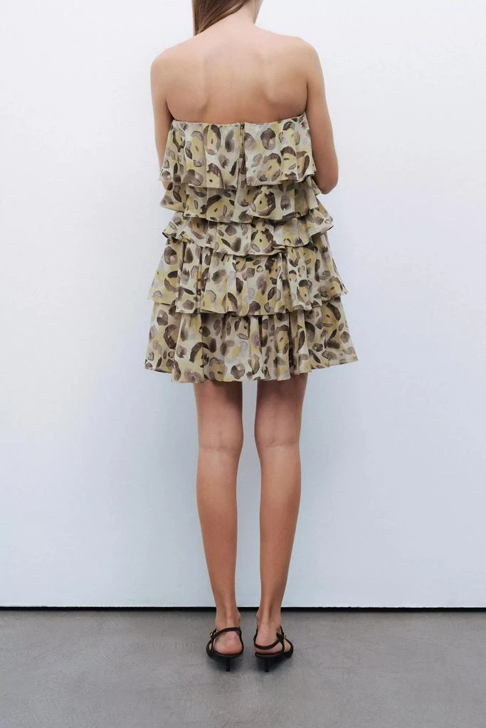 Nocturne Nocturne Belted Ruffle Mini Dress 3