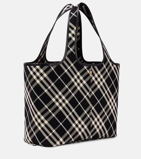 Burberry Burberry Check Medium canvas tote bag 4