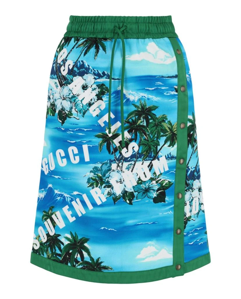Gucci Hawaiian Printed Knee-Length Skirt 1