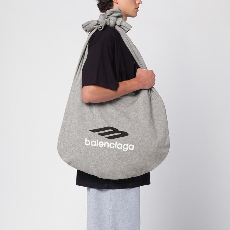 Balenciaga New Jersey heather grey hobo bag - Shoulder Bags