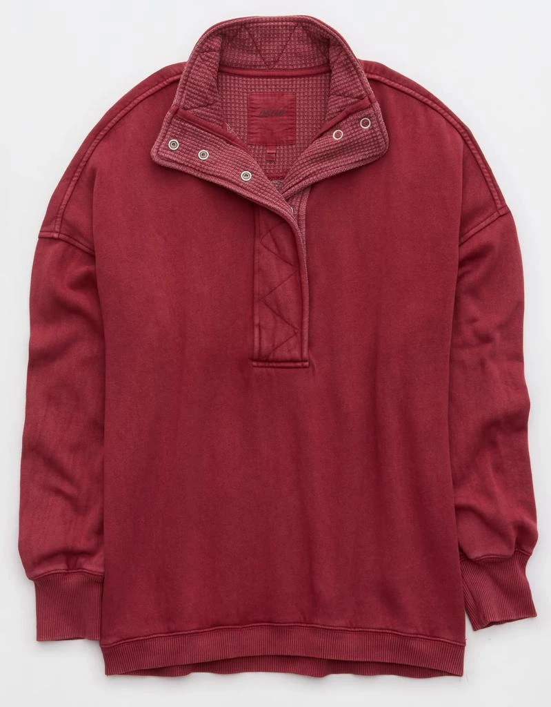 Aerie Aerie Getaway Quarter Snap Sweatshirt 4