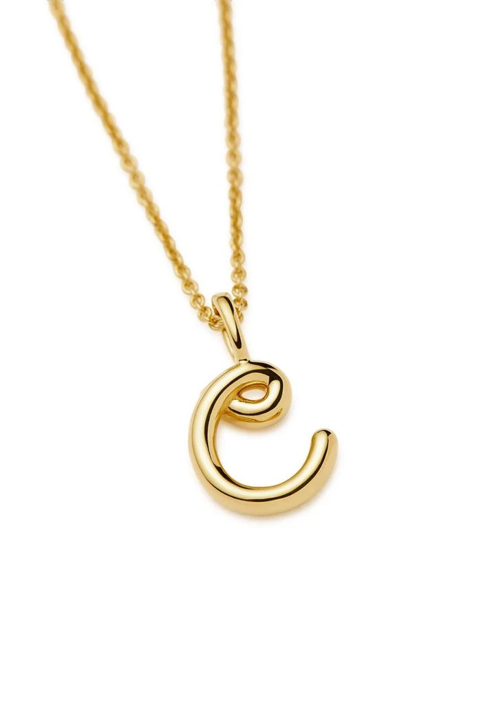 Missoma Initial C mini 18kt gold vermeil necklace 4