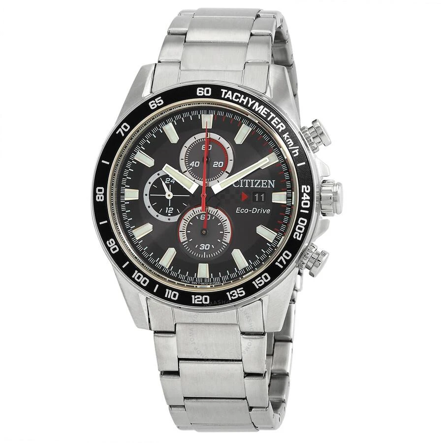 Citizen Eco-Drive Chronograph Black Dial Men's Watch CA0780-87E 1