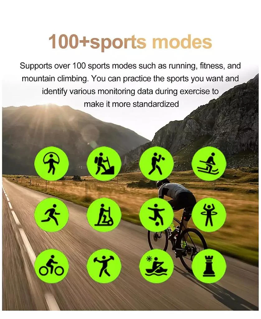 RUXING Smart Watch for Women Men With Bluetooth Calling, HRV, Health Monitoring,Sport Modes, Intelligent Reminder IP68 -Pink 3