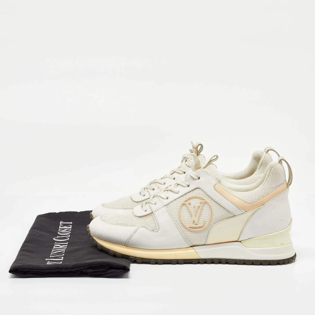 Louis Vuitton Louis Vuitton White Leather and Mesh Run Away Sneakers Size 37 10
