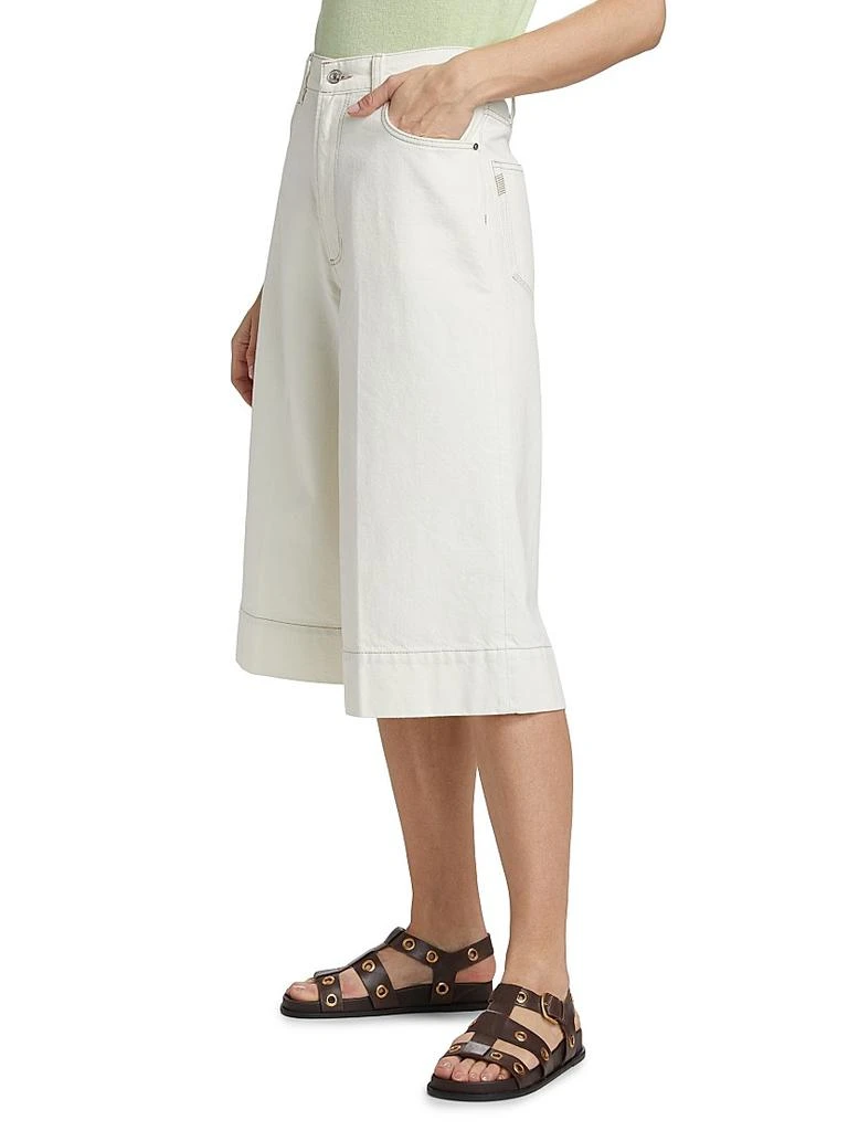 Paige Eva Denim Wide-Leg Shorts 4