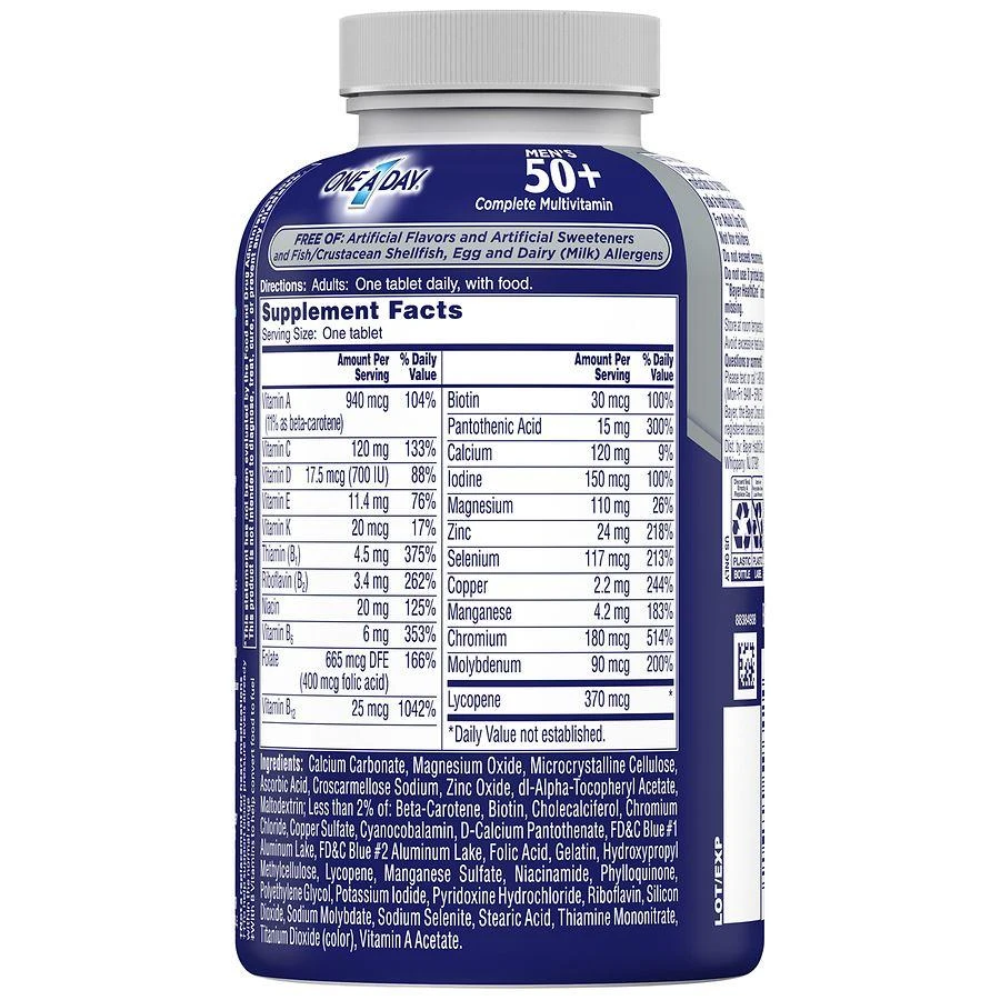 One A Day Mens 50+ Multivitamin 4