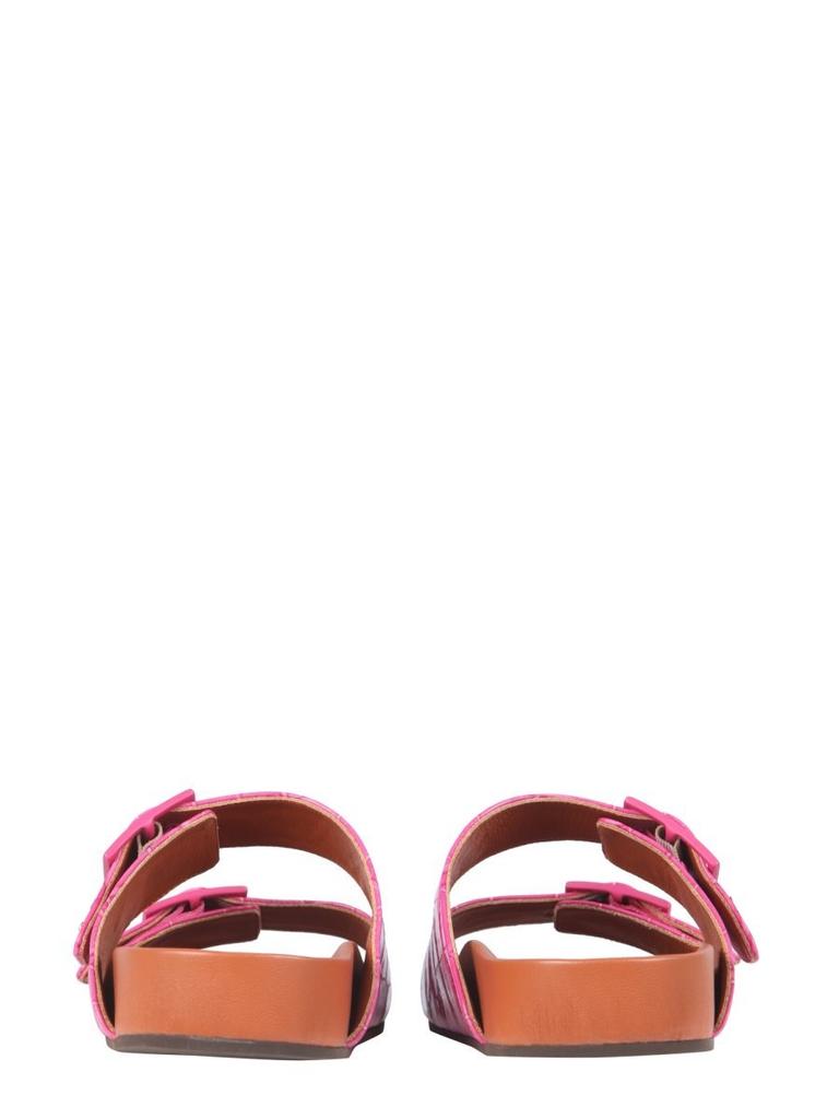 L'AUTRE CHOSE L'Autre Chose Buckle Embossed Sandals