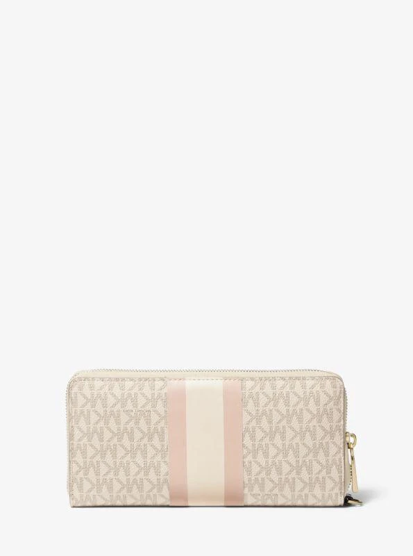Michael Kors Logo Stripe Continental Wristlet 3