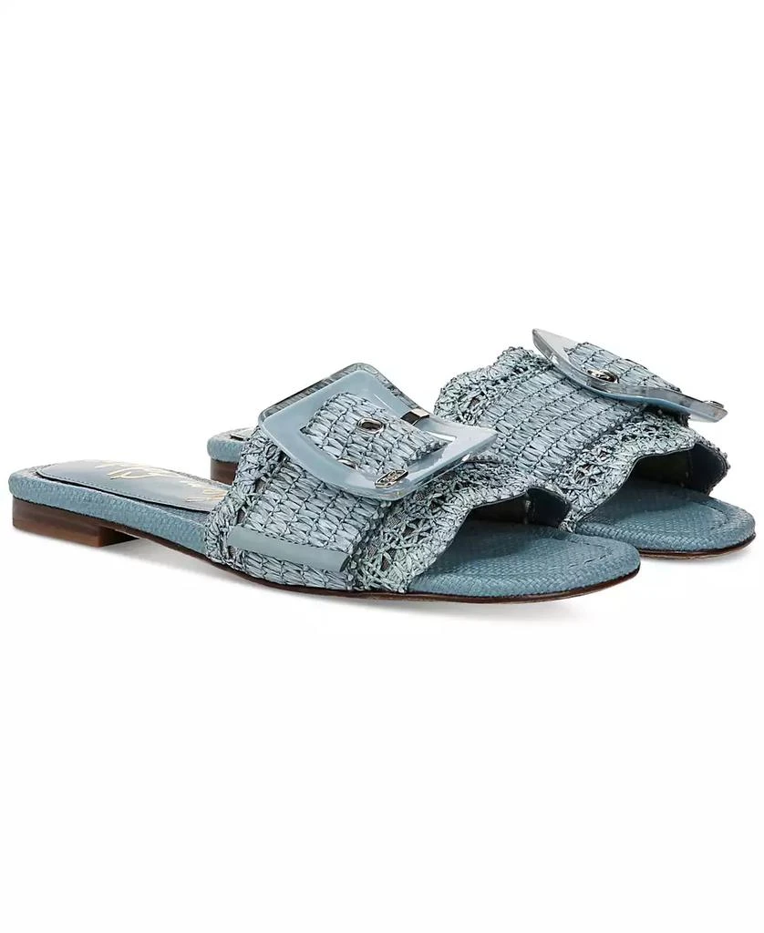 Sam Edelman Women's Bambi Raffia Buckle Slide Sandals 1