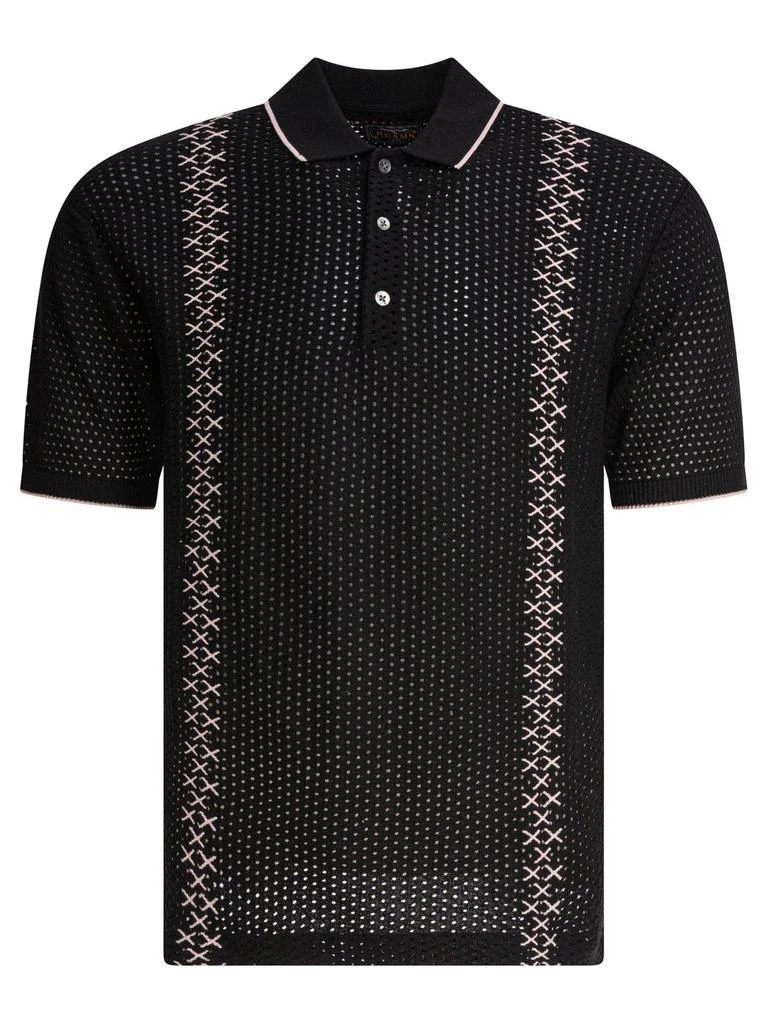 BEAMS PLUS Beams Plus Patterned Polo Shirt 1