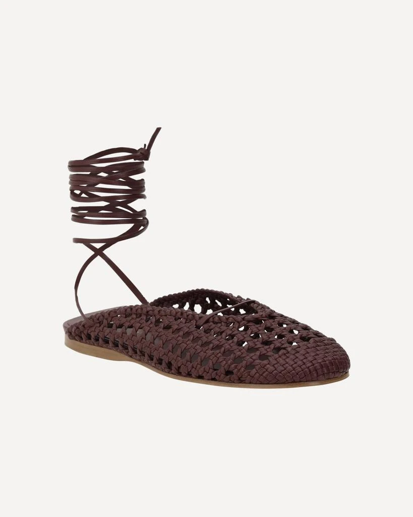 FORTE_FORTE Leather net-effect Mules 4