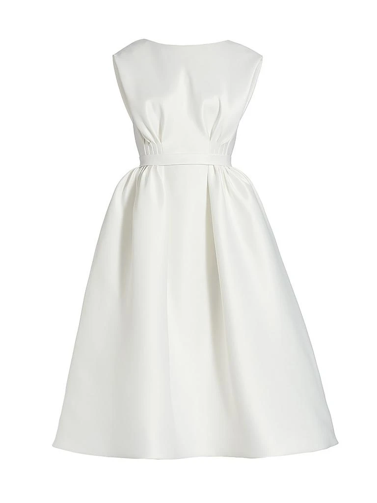 Mikado A-Line Midi-Dress  On Sale Now with Up to 31% Off | Discover  Exclusive Deals & Savings at BeyondStyle  Authentic Amsale  modern|women's|a-line|black-owned or founded|wedding guest|women's apparel| dresses|sleeveless|solid|midi-length|boatneck ...
