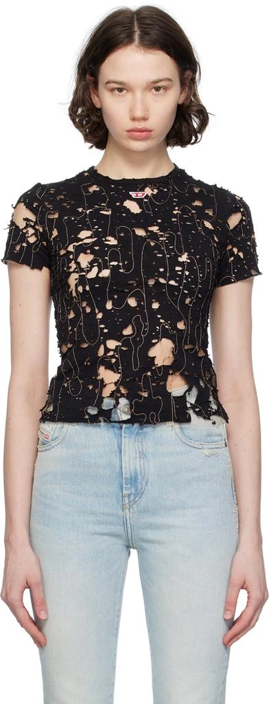 Diesel Black T-Uncyna T-Shirt 1