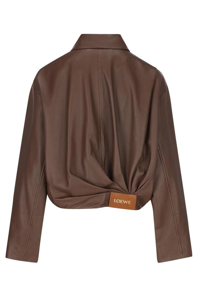 Loewe Loewe Draped Leather Jacket 2