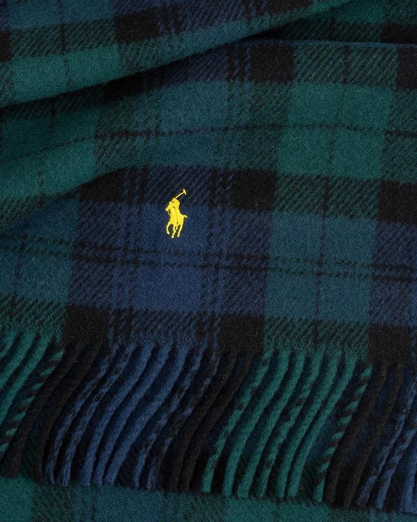 Ralph Lauren Plaid Wool Twill Scarf 3