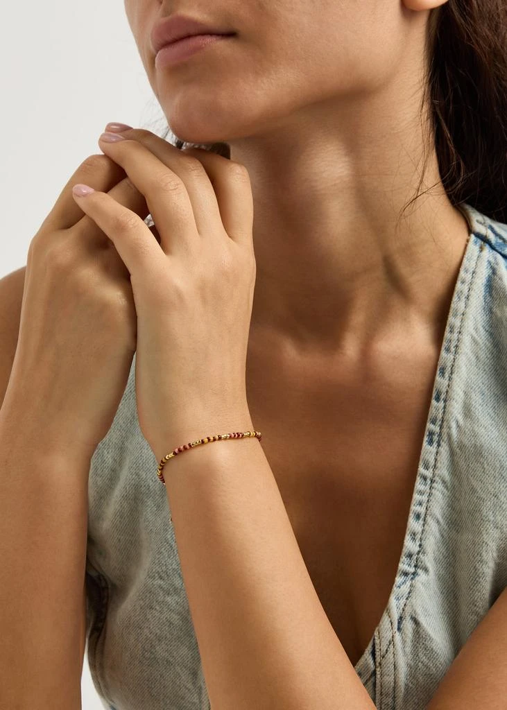 Anni Lu Bundoran 18kt gold-plated beaded bracelet 2
