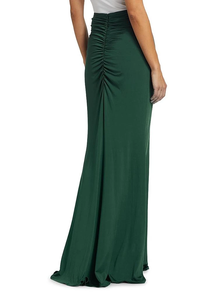 LAPOINTE Ruched Jersey Maxi-Skirt 5